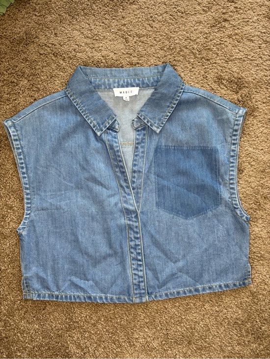 Mable Tops - Mable Anthropologie Denim Top